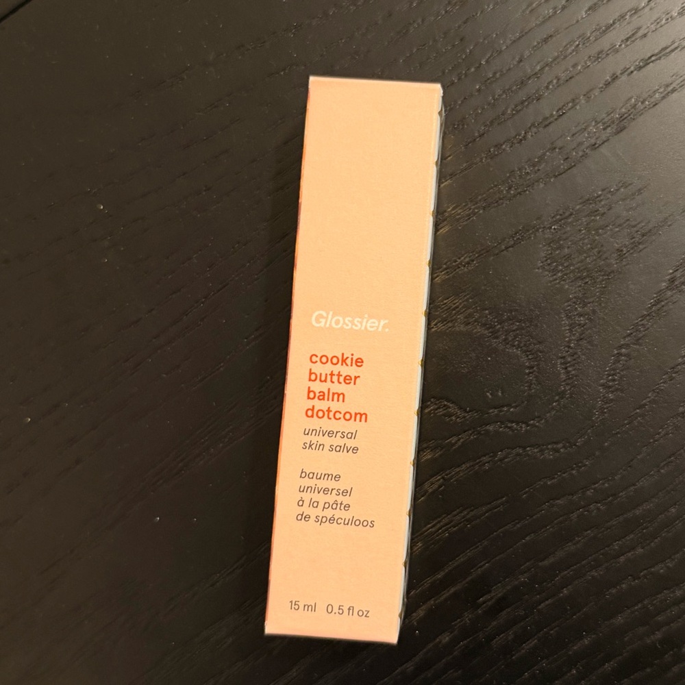 Glossier Balm Dotcom in Cookie Butter (OG packaging)